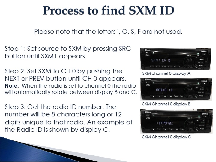 How to find the Radio ID